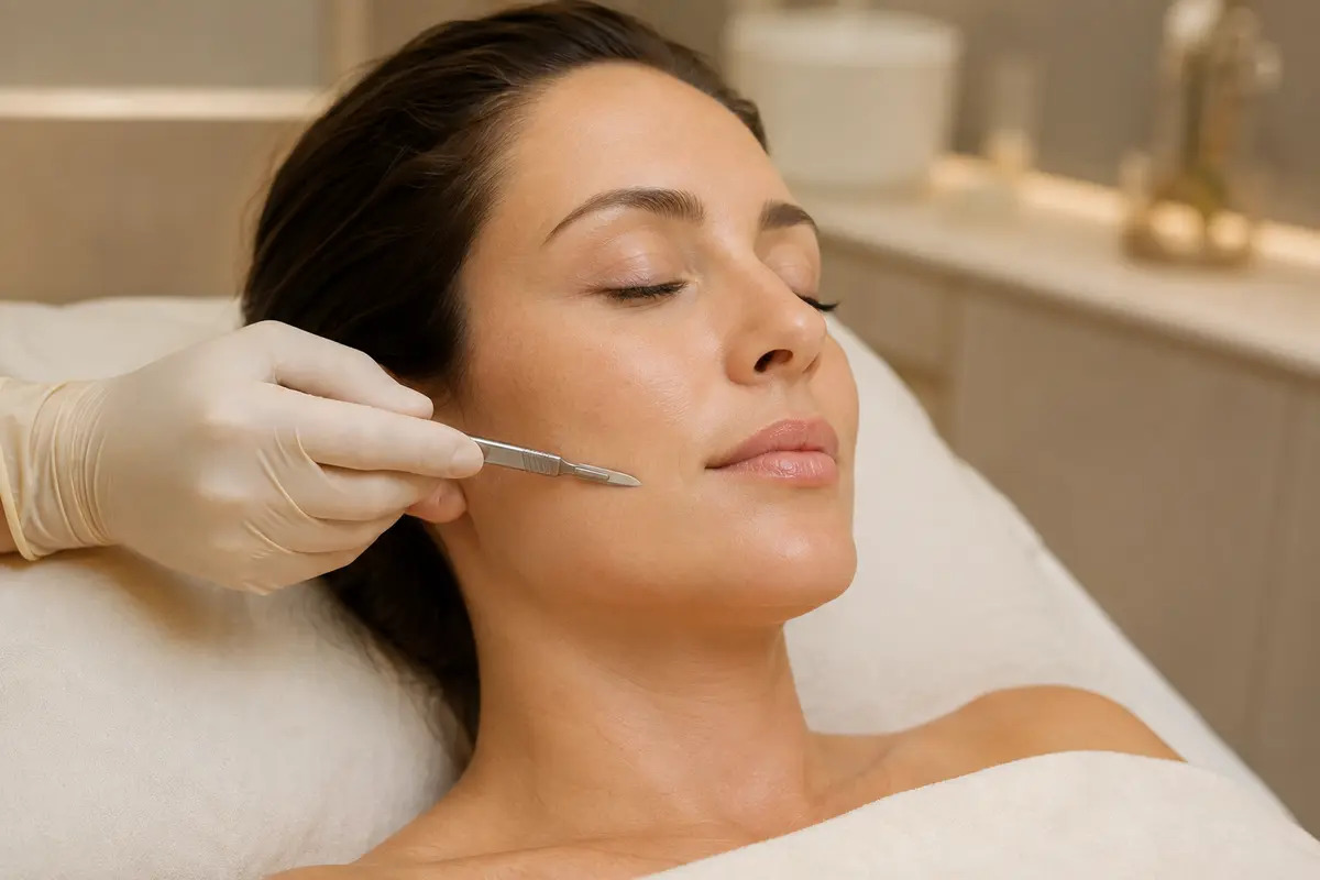 Dermaplaning Facial treatment