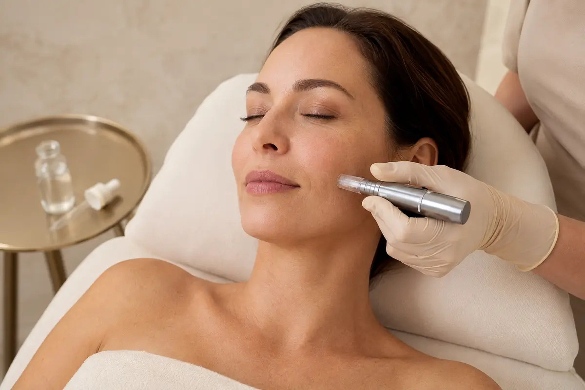 Microneedling with Salmon DNA treatment